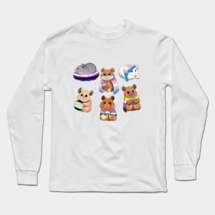 different genders with hamsters Long Sleeve T-Shirt